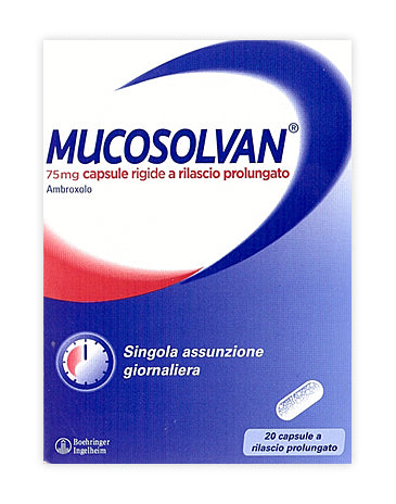 Mucosolvan 75 mg capsule rigide a rilascio prolungato  ambroxolo