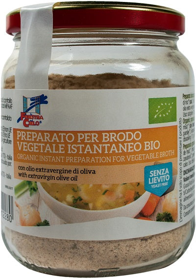 Fsc brodo vegetale istantaneo senza lievito bio con olio extravergine di oliva 200 g
