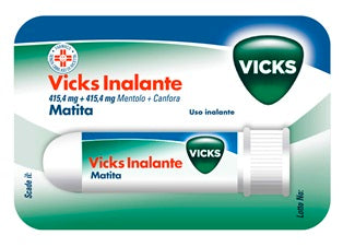 Vicks inalante 415,4 mg + 415,4 mg bastoncino nasale