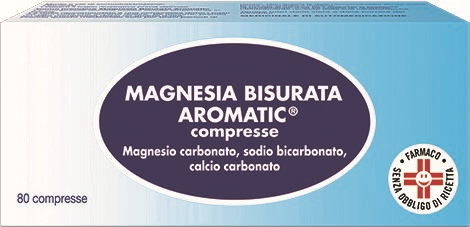 Magnesia bisurata aromatic compresse  magnesio carbonato  sodio bicarbonato  calcio carbonato