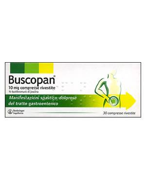 Buscopan 10 mg compresse rivestite  buscopan 10 mg supposte  n-butilbromuro di joscina