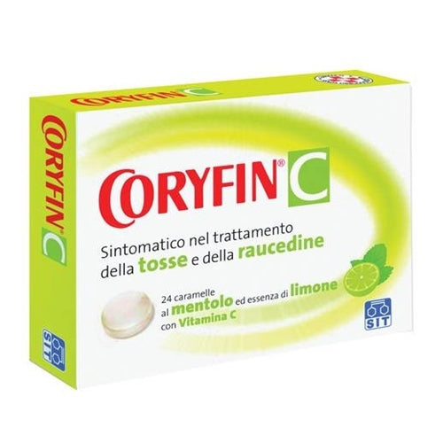 Coryfin&reg; c  al mentolo ed essenza di limone,  con vitamina c