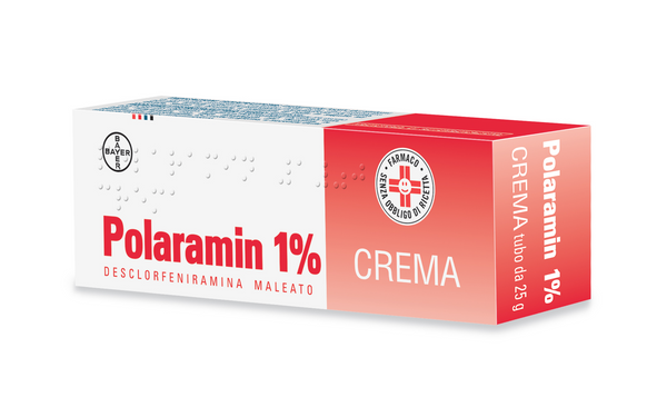 Polaramin 1% crema  desclorfeniramina maleato