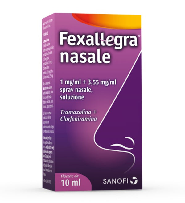 Fexallegra nasale 1 mg/ml + 3,55 mg/ml spray nasale, soluzione  tramazolina + clorfeniramina