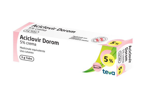 Aciclovir dorom 5% crema  medicinale equivalente