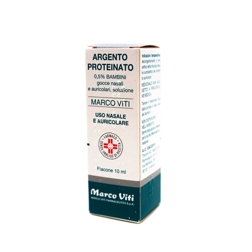 Argento proteinato "0,5% gocce nasali, soluzione"flacone 10 ml"