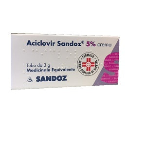 Aciclovir sandoz 5% crema  medicinale equivalente