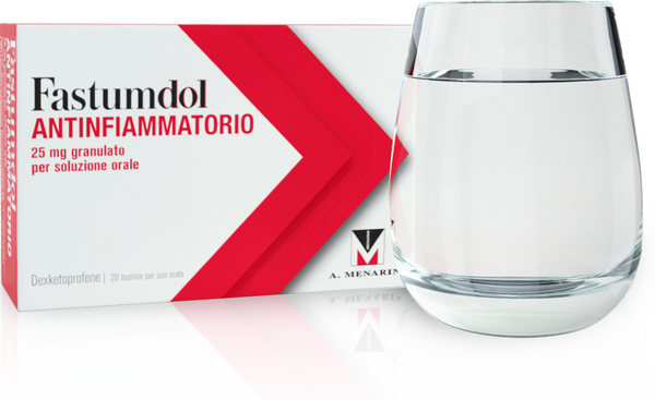 Fastumdol antinfiammatorio 25 mg granulato per soluzione orale  dexketoprofene