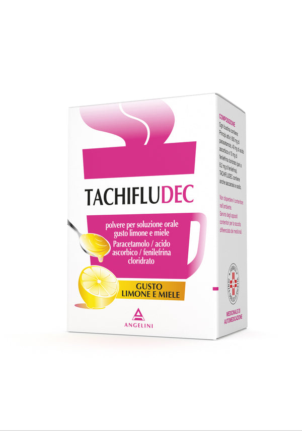 Tachifludec polvere per soluzione orale 10 bustine gusto limone e miele