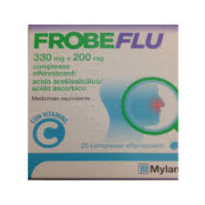 Frobeflu 330 mg + 200 mg compresse effervescentiacido acetilsalicilico/acido ascorbico