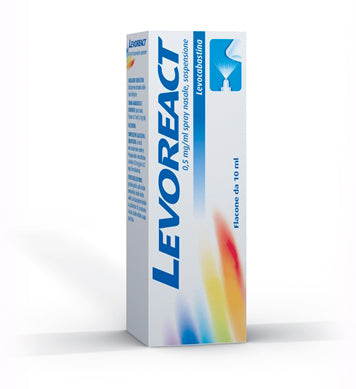 Levoreact 0,5 mg/ml spray nasale, sospensione  levocabastina cloridrato
