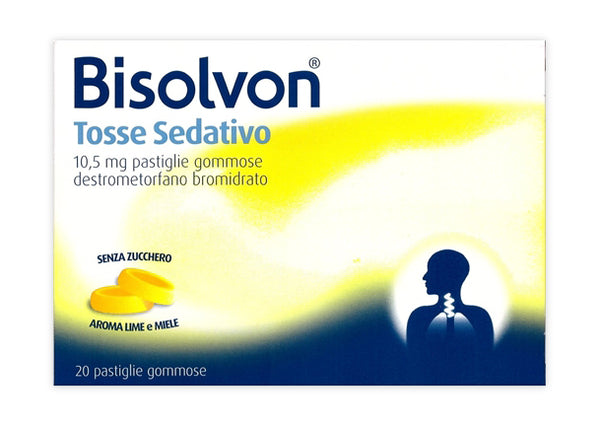 Bisolvon tosse sedativo 10,5 mg pastiglie gommose  destrometorfano bromidrato