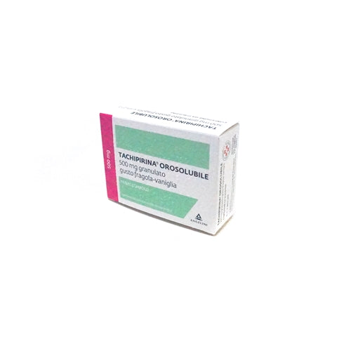 Tachipirina orosolubile 500 mg granulato gusto fragola-vaniglia paracetamolo