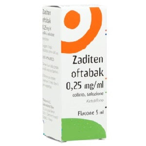 Zaditen oftabak 0,25 mg/ml, collirio, soluzione ketotifene