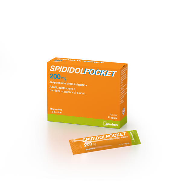 Spididolpocket 200 mg sospensione orale in bustina ibuprofene