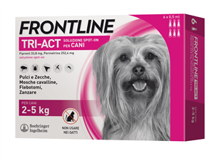 Frontline tri-act*6pip 2-5kg
