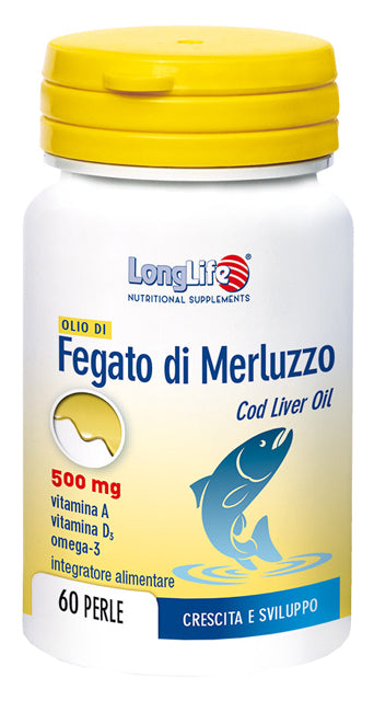 Longlife olio fegato merluzzo 500 mg 60 perle