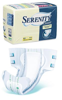 Pannolone per incontinenza serenity classic superdry formato extra large 30 pezzi
