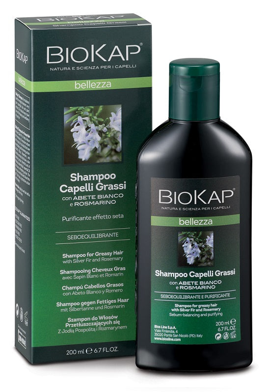 Biokap bellezza shampoo capelli grassi 200 ml biosline
