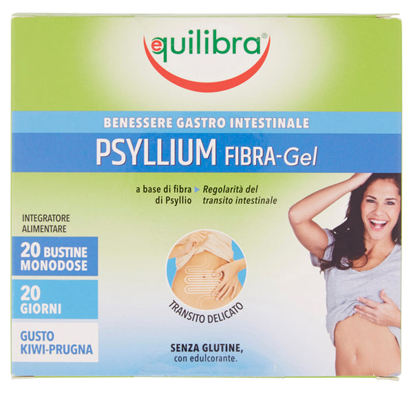 Psyllium fibra gel gusto kiwi prugna 20 bustine monodose
