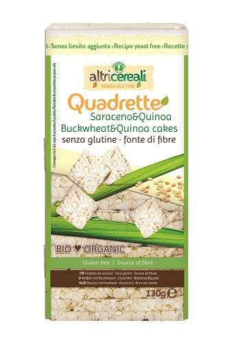 Altricereali quadrette saraceno e quinoa bio 130 g