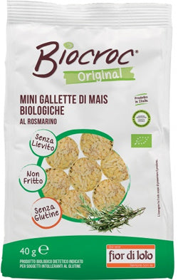 Biocroc mini gallette di mais rosmarino bio 40 g
