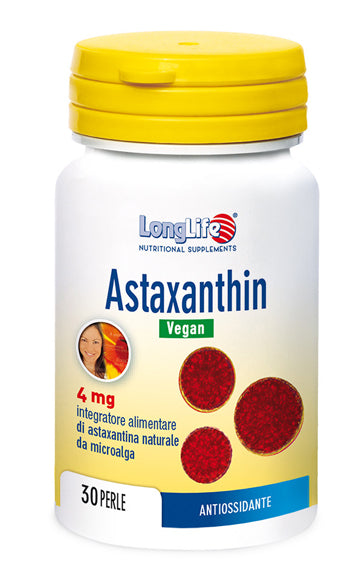 Longlife astaxanthin 30 perle vegetali