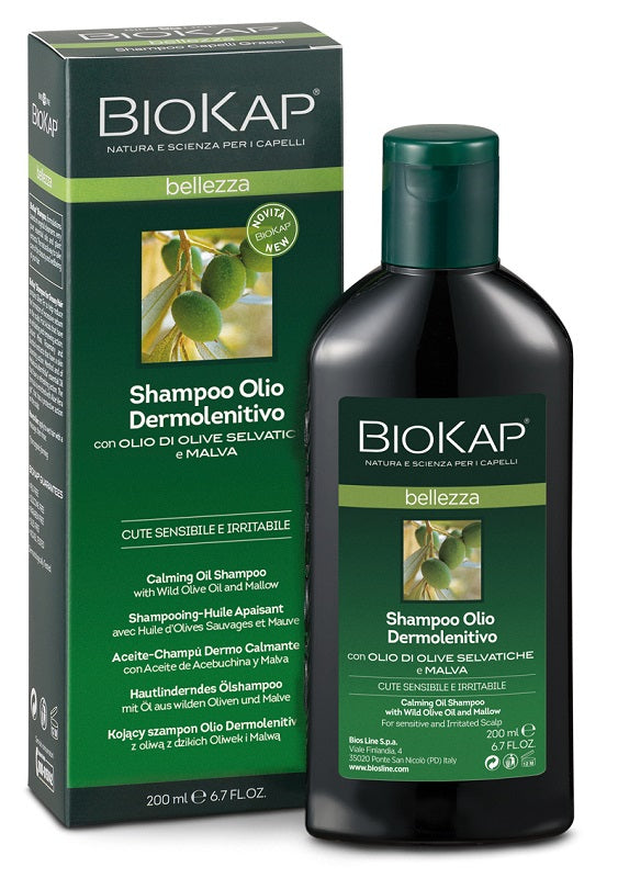Biokap bellezza shampoo olio dermolenitivo 200 ml biosline