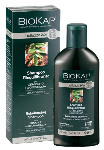 Biokap bellezza bio shampoo riequilibrante cosmos ecocert 200 ml biosline
