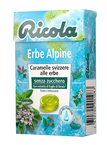 Ricola erbe alpine senza zucchero 50 g