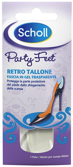 Plantare ortopedico per retro tallone party feet scholl gel activ 1 paio