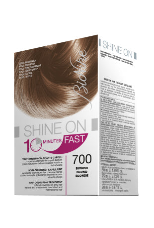 Bionike shine on fast trattamento colorante capelli biondo 700 flacone 60 ml + tubo 60 ml