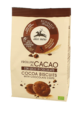 Frollino al cacao con gocce di cioccolato bio 250 g