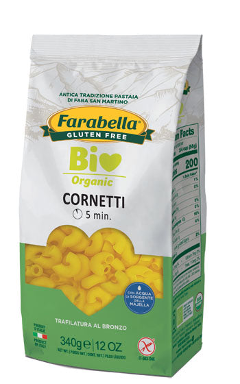 Farabella bio cornetti mais-riso 340 g