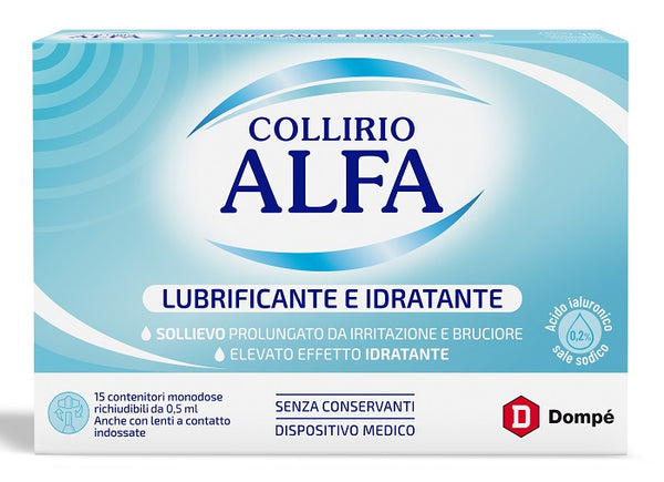 Collirio alfa lubrificante/idratante 15 fiale monodose