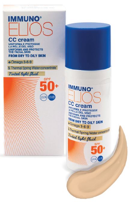 Immuno elios cc cream spf50+ tinted light 40 ml