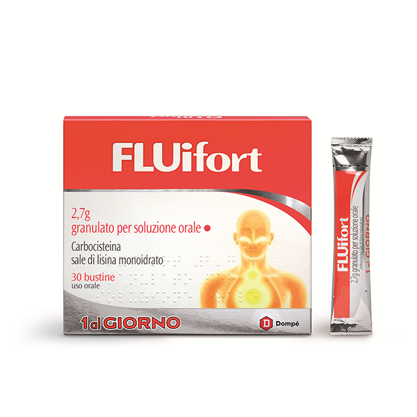 Fluifort 2,7 g granulato per soluzione orale  carbocisteina sale di lisina monoidrato