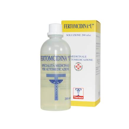 Fertomcidina &ldquo;u&rdquo; 17,5 mg/ml + 30,00 mg/ml soluzione cutanea  acido salicilico/sodio ioduro