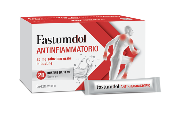 Fastumdol antinfiammatorio 25 mg soluzione orale in bustina   dexketoprofene