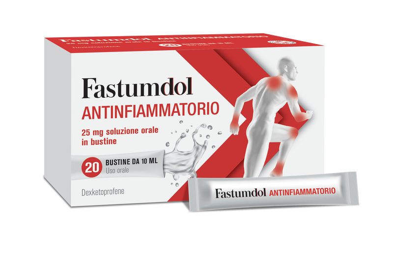 Fastumdol antinfiammatorio 25 mg soluzione orale in bustina   dexketoprofene