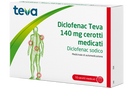 Diclofenac teva 140 mg cerotti medicati  diclofenac sodico