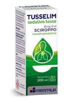 Tusselim sedativo tosse 30 mg/5 ml sciroppo  levodropropizina