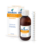 Dolibloc bambini 100 mg/5ml sospensione orale gusto arancia senza zucchero 1 flacone in pet 150ml con siringa dosatrice in pe