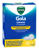 Vicks gola 5 mg/1 mg pastiglie 24 pastiglie gusto limone in blister al-pvc/petfe