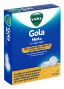 Vicks gola 5 mg/1 mg pastiglie 24 pastiglie gusto miele in blister al-pvc/petfe