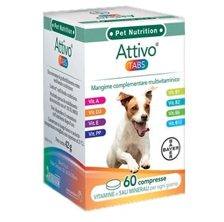 Attivo tabs astuccio da 60 compresse altamente appetibili