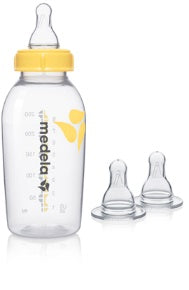 Biberon con tettarella flusso medio 250 ml