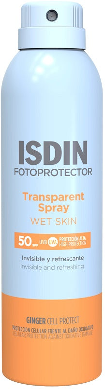 Transparent spray wet skin spf50 250 ml