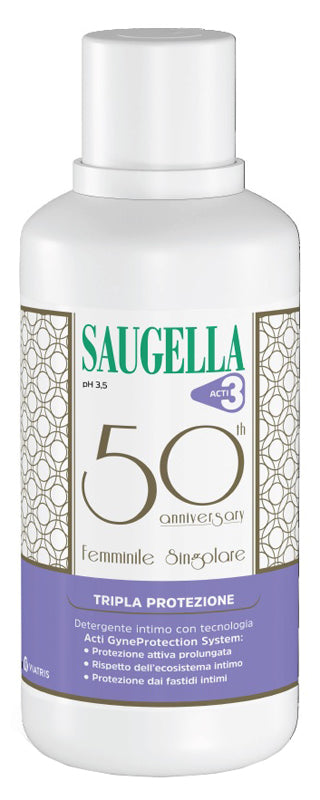 Saugella acti3 detergente intimo 500 ml anniversario