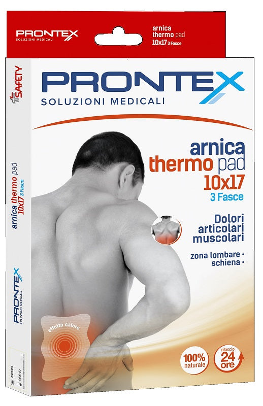 Fascia prontex arnica thermo pad 10 x 17 3 pezzi